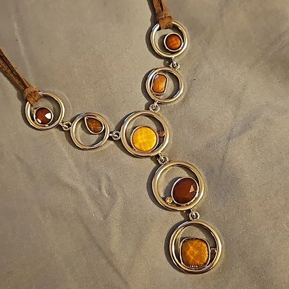 Lia Sophia Rootbeer Cord Necklace - Picture 3 of 6